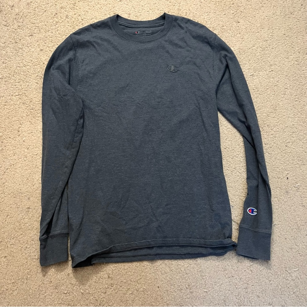 Dark Grey Champion Long Sleeve Shirt
